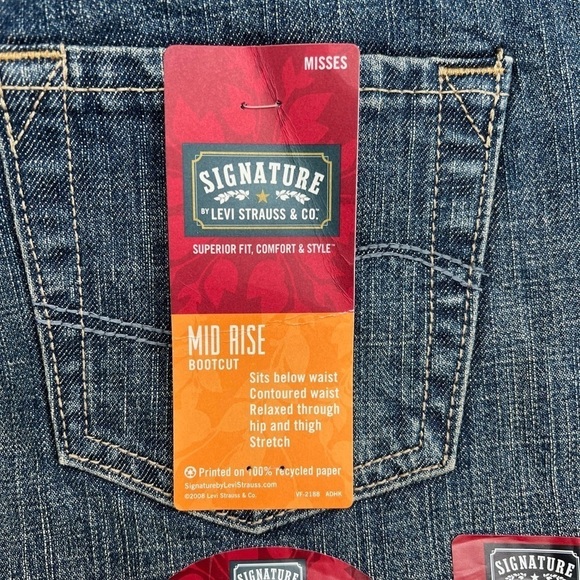 Levis Strauss & Company Signature VINTAGE/RARE Jeans Misses 6medium NEW - Picture 3 of 6